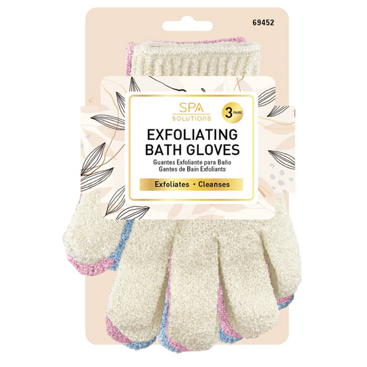SPA SOLUTIONS EXFOLATING BATH GLOVES