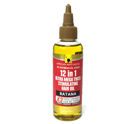 AFRICAN ANTI AGING HAIR OIL 12 IN 1BATANA  3.38OZ