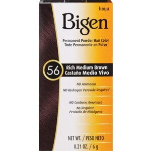 BIGEN PERMANENT HAIR COLOR RICH MEDIUM BROWN 56