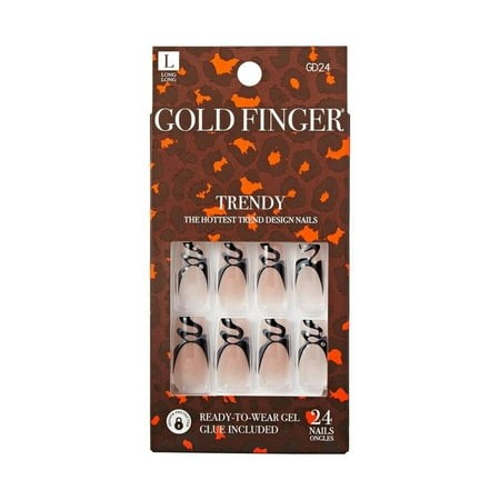 KISS NAIL GOLD FINGER TRENDY GD24