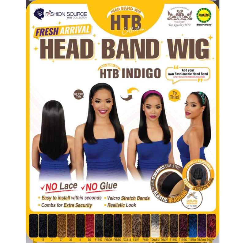 FASION S. HEAD BAND WIG INDIGO COLOR 1