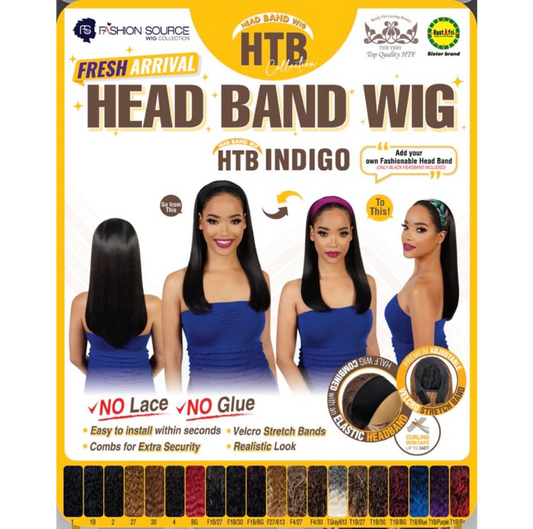 FASION S. HEAD BAND WIG INDIGO COLOR 1