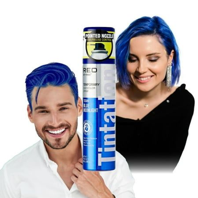RED BY KISS HAIR COLOR SPRAY TCS05 BLUE MOONLIGHT