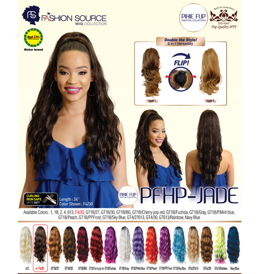 FASHION SOURCE PONYTAIL JADE COLOR 613