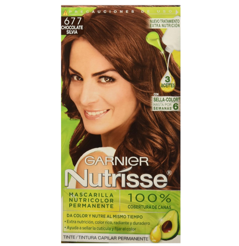 GARNIER HAIR COLOR 677 CHOCOLATE SILVIA