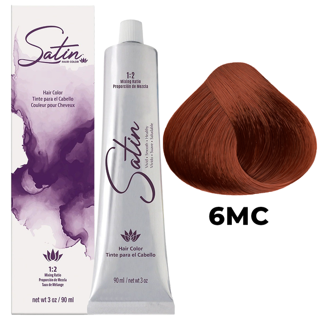 SATIN HAIR COLOR 6MC LIGHT COPPER MAHOGANY