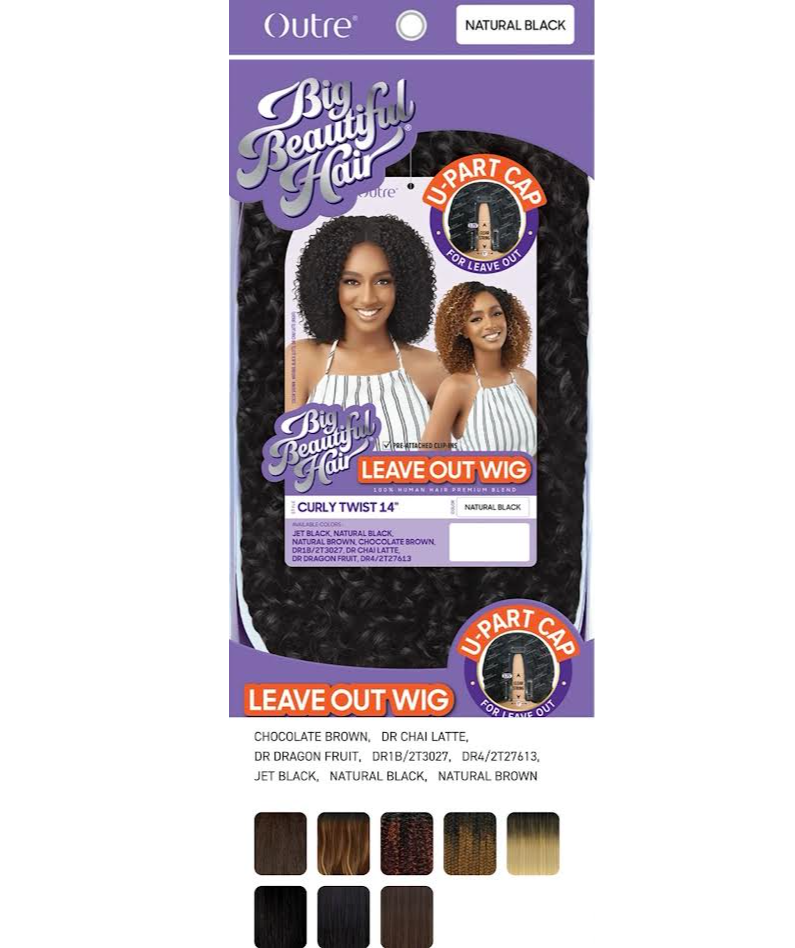 OUTRE WIG CURLY TWIST 14'' COLOR DR DRAGON FRUIT