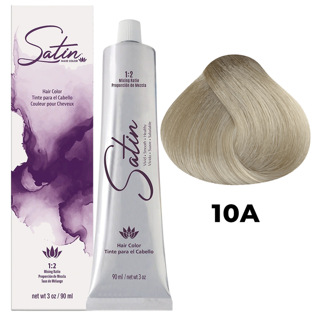 SATIN HAIR COLOR 10A ULTRA LIGHT ASH BLONDE
