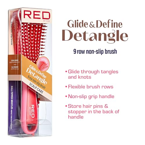 RED BY KISS DETANGLE BRUSH HH53