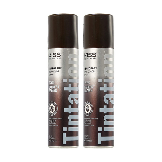 RED BY KISS HAIR COLOR SPRAY DARKEST BROWN TCS02